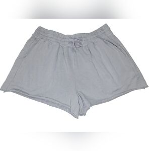 Splendid eco Lavender Fleece Shorts Drawstring Waist Side Pockets Size Small